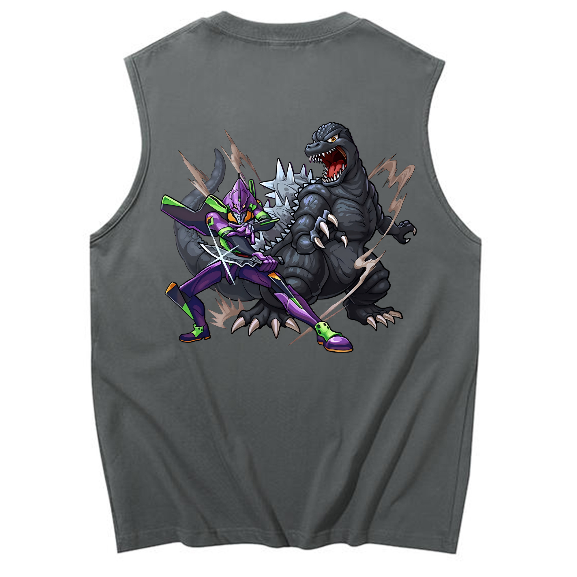 （画像用） EVA 新世紀エヴァンゲリオン コットン100％タンクトップ（背面プリント）